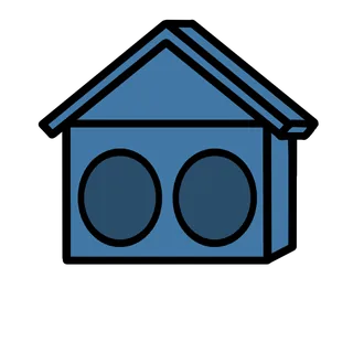 blue house
